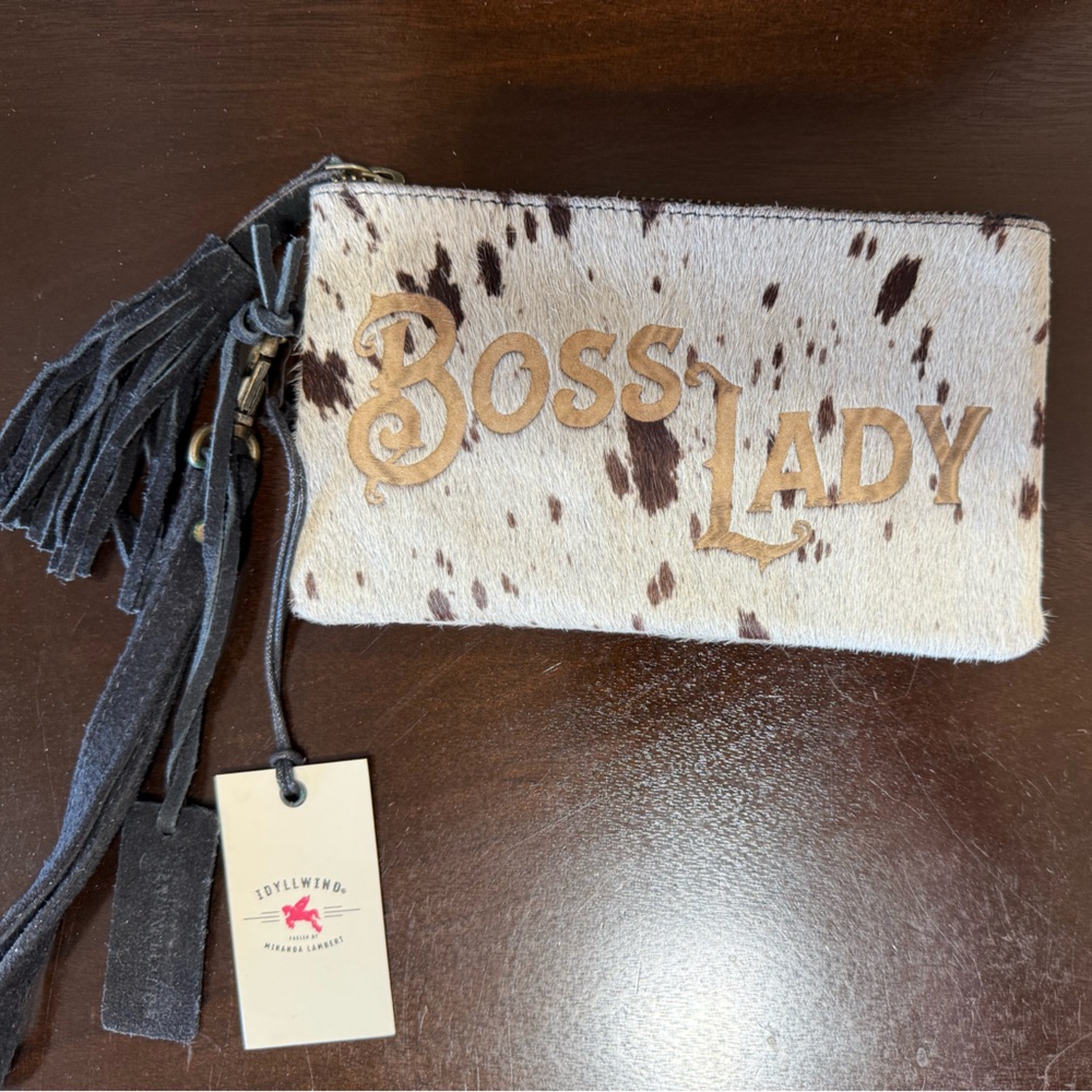 Idyllwind Cowhide Wristlet